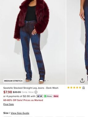 Stacked Straight Leg Jeans